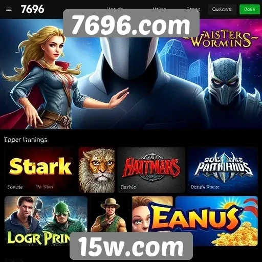 Jogos mais populares disponíveis no 7696.com